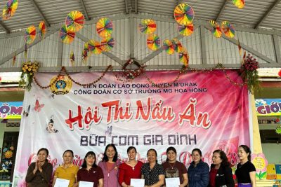 SÔI NỔI HỘI THI NẤU ĂN “MÂM CƠM GIA ĐÌNH” CHÀO MỪNG NGÀY QUỐC TẾ PHỤ NỮ 8/3
